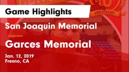 San Joaquin Memorial  vs Garces Memorial  Game Highlights - Jan. 12, 2019
