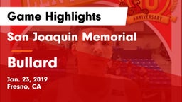 San Joaquin Memorial  vs Bullard  Game Highlights - Jan. 23, 2019