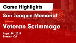 San Joaquin Memorial  vs Veteran Scrimmage Game Highlights - Sept. 28, 2019