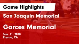 San Joaquin Memorial  vs Garces Memorial  Game Highlights - Jan. 11, 2020