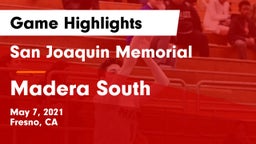 San Joaquin Memorial  vs Madera South  Game Highlights - May 7, 2021