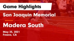 San Joaquin Memorial  vs Madera South  Game Highlights - May 25, 2021