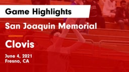 San Joaquin Memorial  vs Clovis  Game Highlights - June 4, 2021