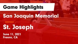 San Joaquin Memorial  vs St. Joseph  Game Highlights - June 11, 2021