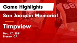 San Joaquin Memorial  vs Timpview  Game Highlights - Dec. 17, 2021