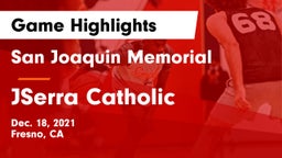 San Joaquin Memorial  vs JSerra Catholic  Game Highlights - Dec. 18, 2021