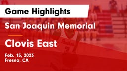 San Joaquin Memorial  vs Clovis East  Game Highlights - Feb. 15, 2023