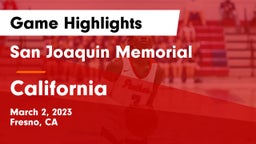San Joaquin Memorial  vs California  Game Highlights - March 2, 2023