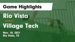 Rio Vista  vs Village Tech Game Highlights - Nov. 18, 2021