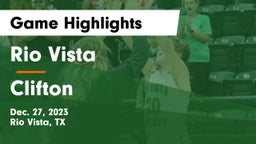 Rio Vista  vs Clifton  Game Highlights - Dec. 27, 2023