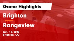 Brighton  vs Rangeview  Game Highlights - Jan. 11, 2020