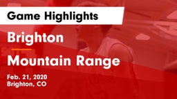 Brighton  vs Mountain Range  Game Highlights - Feb. 21, 2020