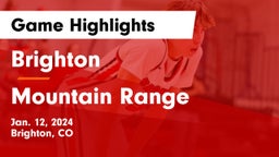 Brighton  vs Mountain Range  Game Highlights - Jan. 12, 2024