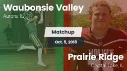 Matchup: Waubonsie Valley vs. Prairie Ridge  2018