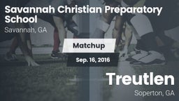 Matchup: Savannah Christian vs. Treutlen  2016