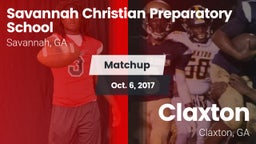 Matchup: Savannah Christian vs. Claxton  2017