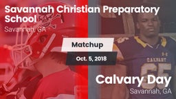 Matchup: Savannah Christian vs. Calvary Day  2018