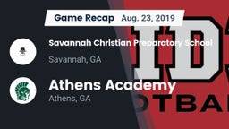 Recap: Savannah Christian Preparatory School vs. Athens Academy 2019