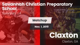 Matchup: Savannah Christian vs. Claxton  2019