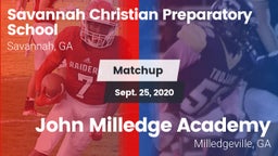 Matchup: Savannah Christian vs. John Milledge Academy  2020