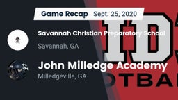 Recap: Savannah Christian Preparatory School vs. John Milledge Academy  2020