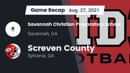 Recap: Savannah Christian Preparatory School vs. Screven County  2021