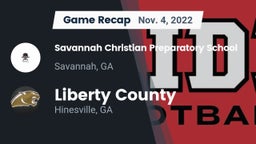 Recap: Savannah Christian Preparatory School vs. Liberty County  2022