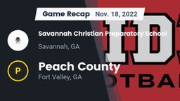Recap: Savannah Christian Preparatory School vs. Peach County  2022