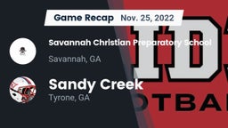 Recap: Savannah Christian Preparatory School vs. Sandy Creek  2022
