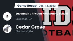Recap: Savannah Christian Preparatory School vs. Cedar Grove  2023