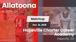 Matchup: Allatoona High vs. Hapeville Charter Career Academy 2018