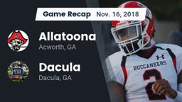 Recap: Allatoona  vs. Dacula  2018