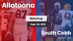Matchup: Allatoona High vs. South Cobb  2019