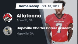 Recap: Allatoona  vs. Hapeville Charter Career Academy 2019