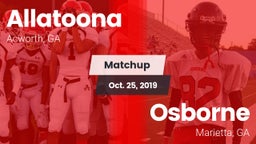 Matchup: Allatoona High vs. Osborne  2019