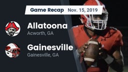 Recap: Allatoona  vs. Gainesville  2019