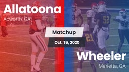 Matchup: Allatoona High vs. Wheeler  2020