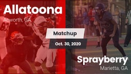 Matchup: Allatoona High vs. Sprayberry  2020