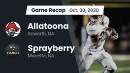 Recap: Allatoona  vs. Sprayberry  2020