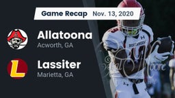Recap: Allatoona  vs. Lassiter  2020