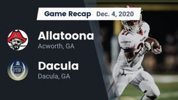Recap: Allatoona  vs. Dacula  2020