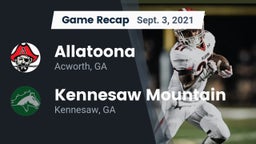 Recap: Allatoona  vs. Kennesaw Mountain  2021