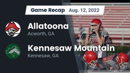 Recap: Allatoona  vs. Kennesaw Mountain  2022