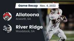 Recap: Allatoona  vs. River Ridge  2022