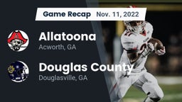Recap: Allatoona  vs. Douglas County  2022