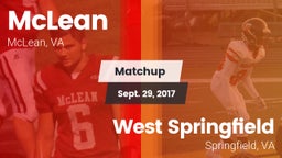 Matchup: McLean  vs. West Springfield  2017