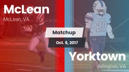Matchup: McLean  vs. Yorktown  2017