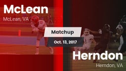 Matchup: McLean  vs. Herndon  2017