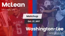 Matchup: McLean  vs. Washington-Lee  2017