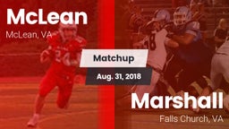 Matchup: McLean  vs. Marshall  2018